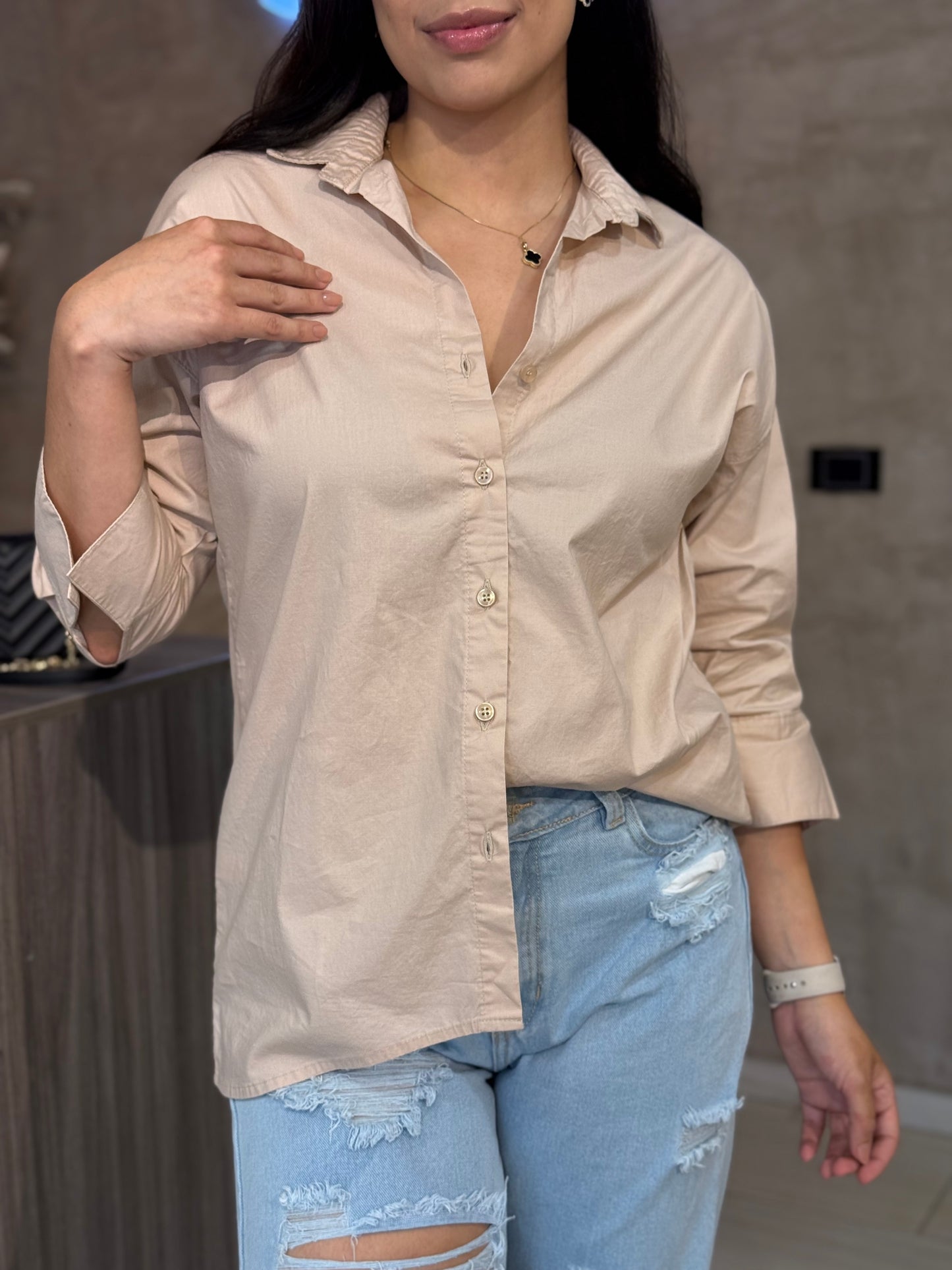 Camisa Clasica Celena palo rosa