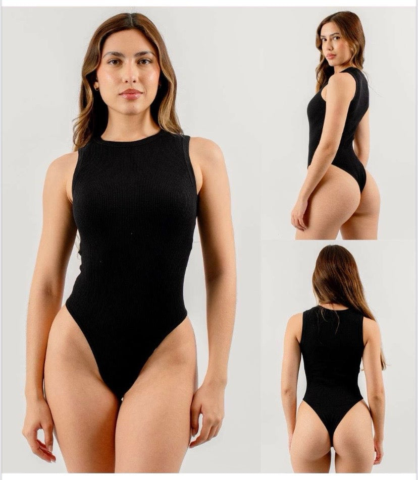 Body Ámbar RIB licrado negro