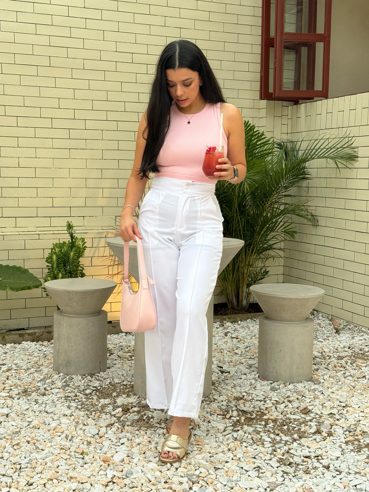 Pantalón Bloom blanco