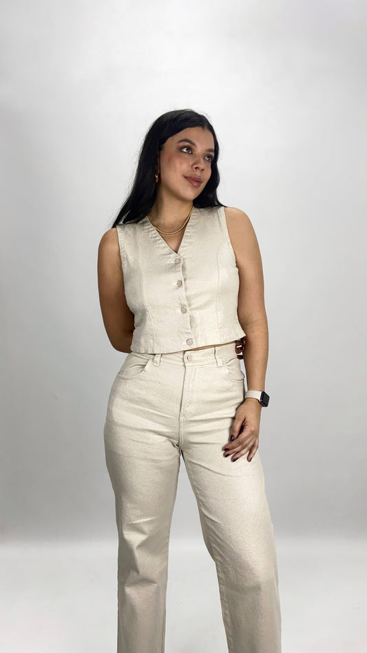 Chaleco Glam brillante