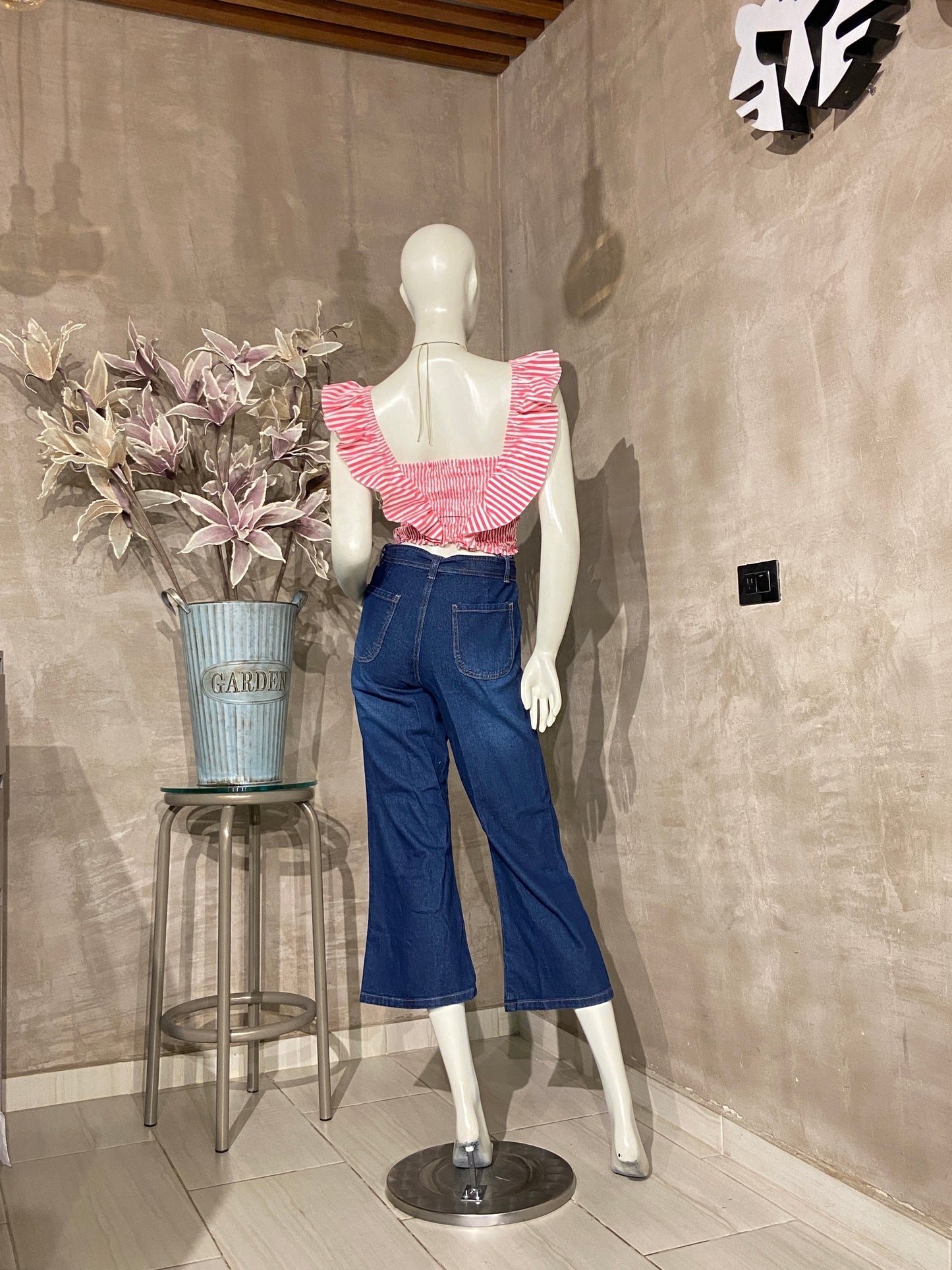 Pantalon Jean Toronto con fajon denim oscuro