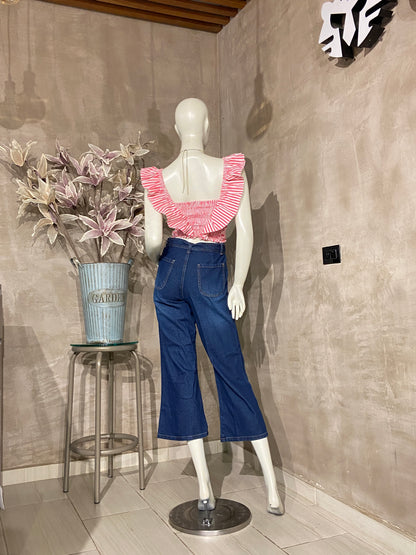 Pantalon Jean Toronto con fajon denim oscuro