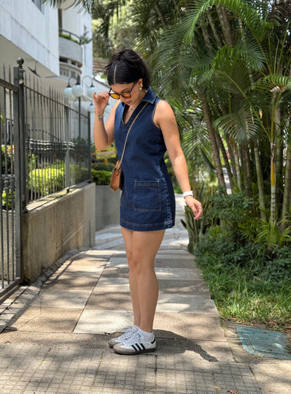 Vestido Serena denim oscuro