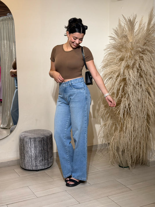 Pantalón Jean Wide Leg Classic