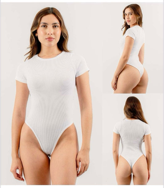 Body Miranda RIB licrado blanco