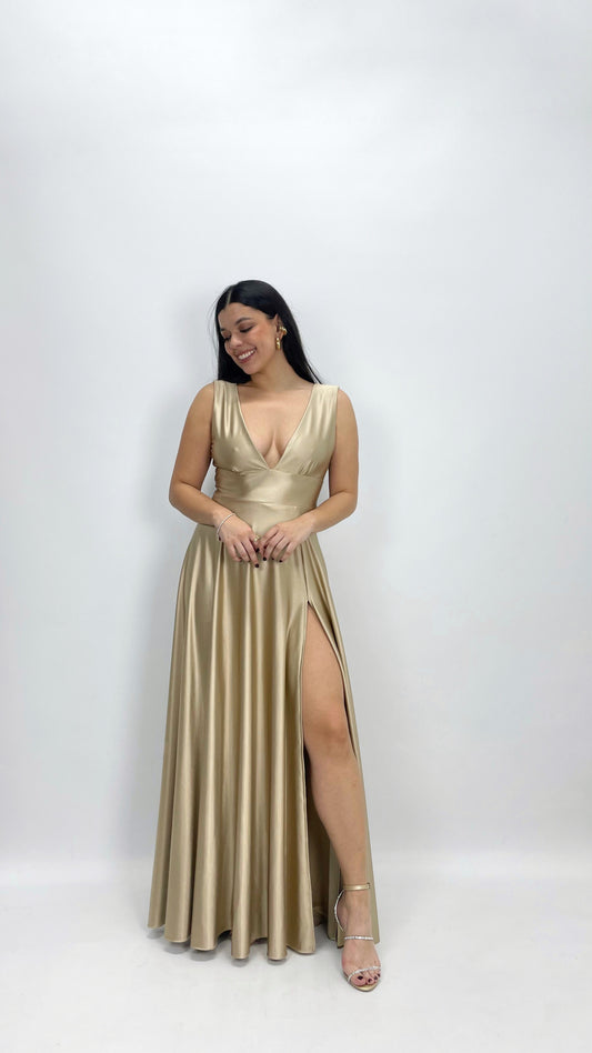 Vestido Celine Dorado