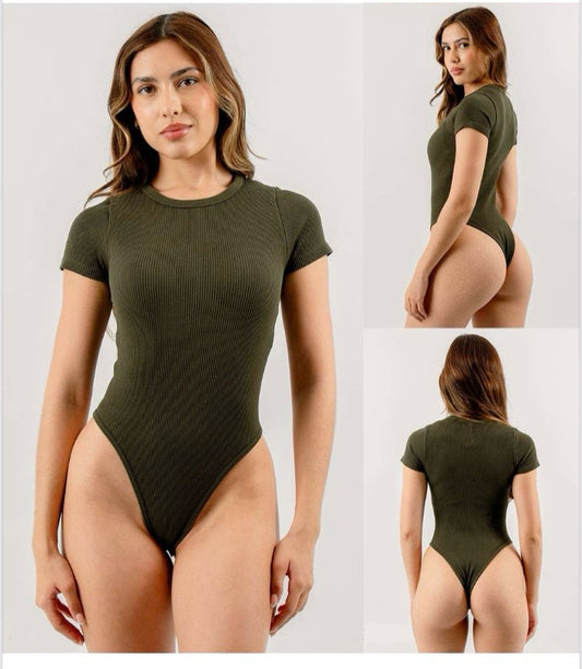 Body Miranda RIB licrado verde militar