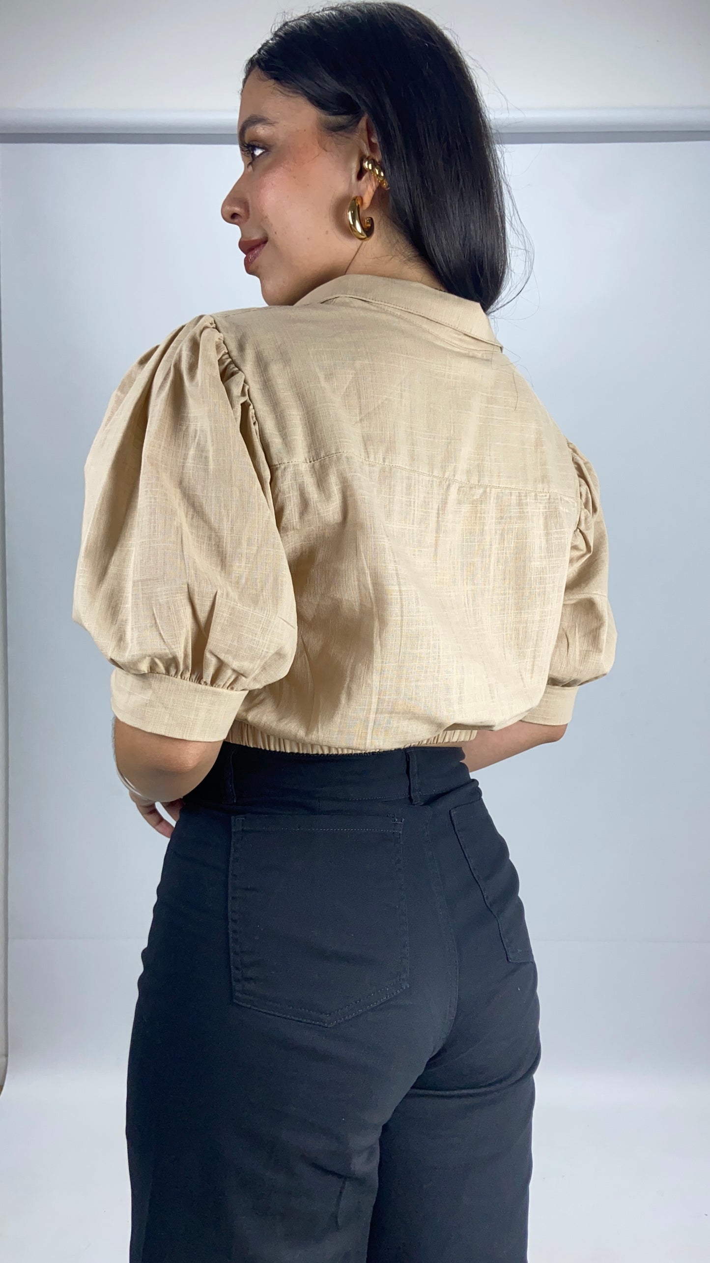 Camisera Laia caqui