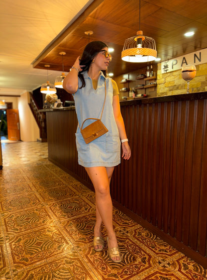 Vestido Serena denim hielo
