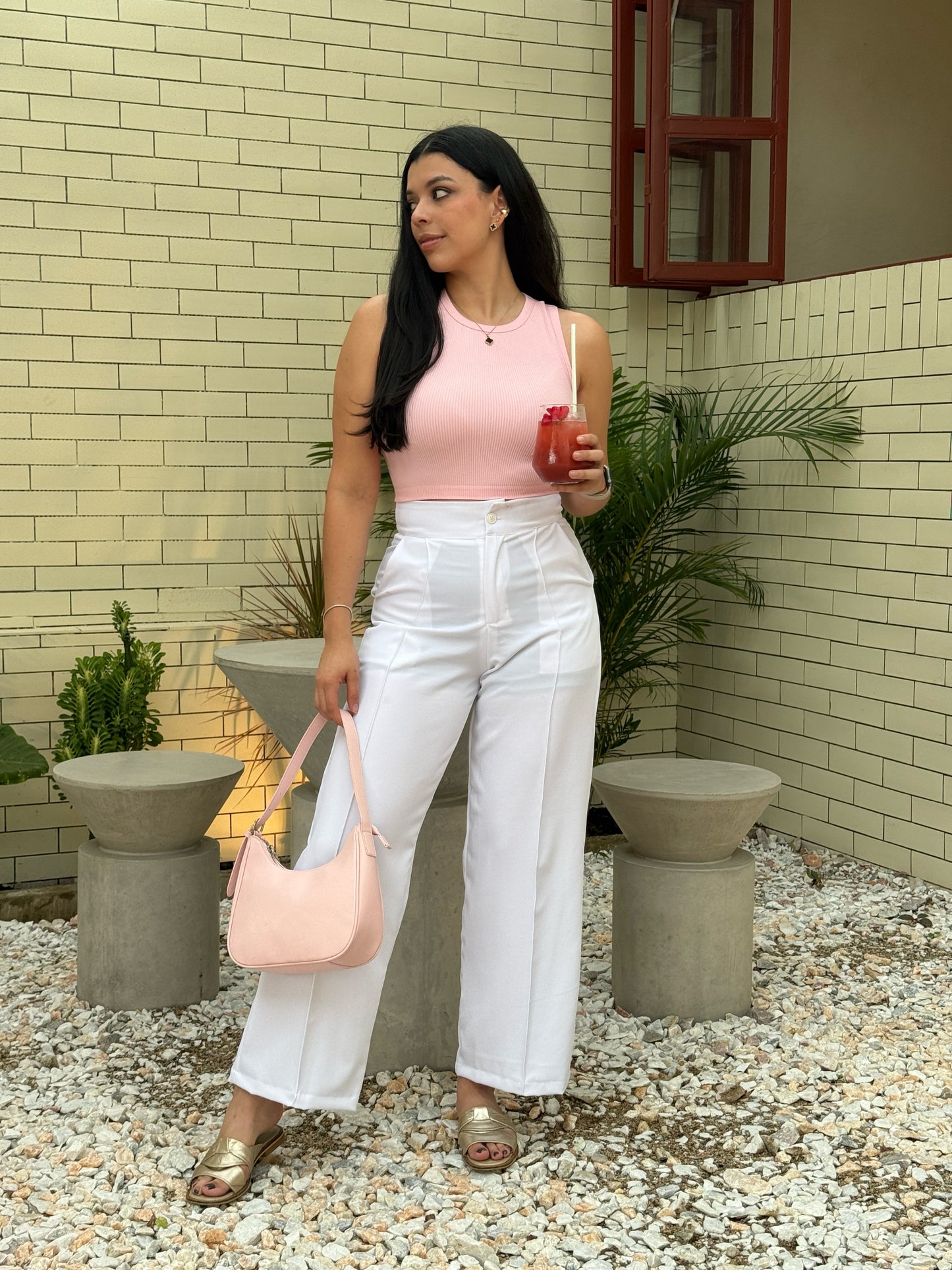 Pantalón Bloom blanco