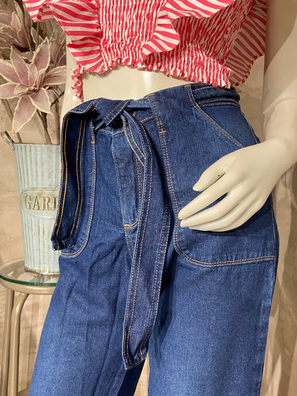 Pantalon Jean Toronto con fajon denim oscuro