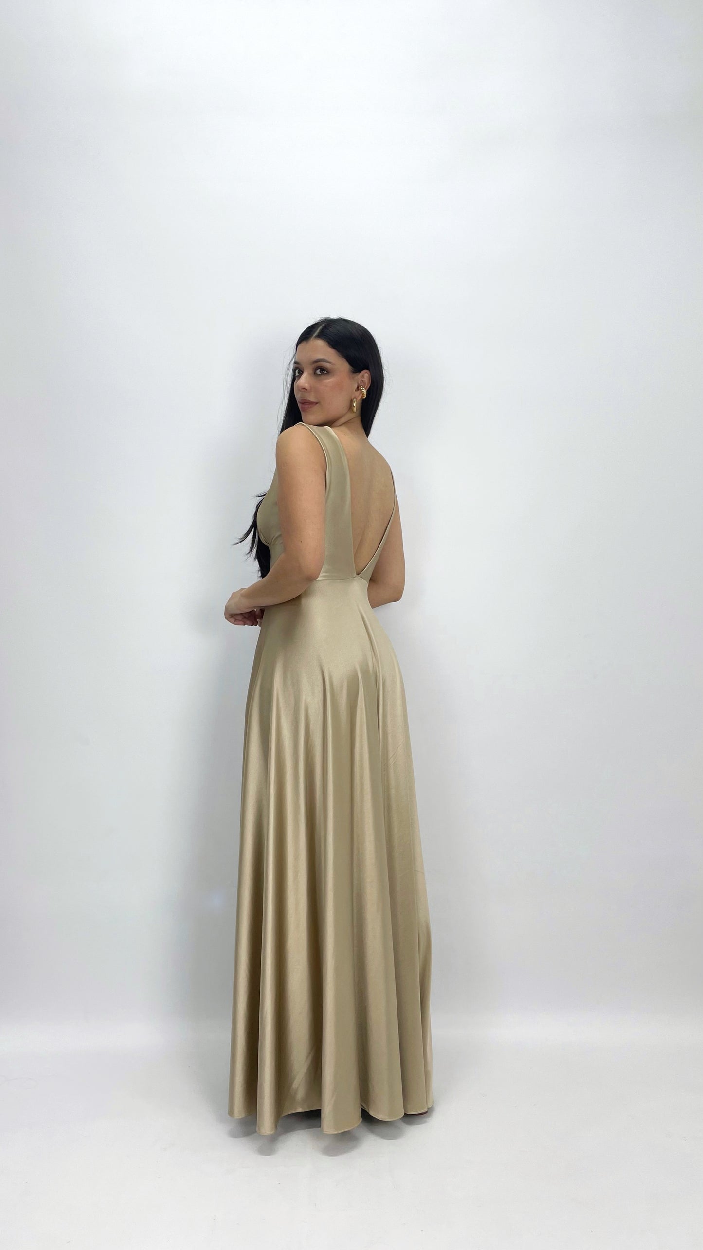 Vestido Celine Dorado