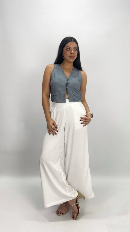 Chaleco Lima rayas negro