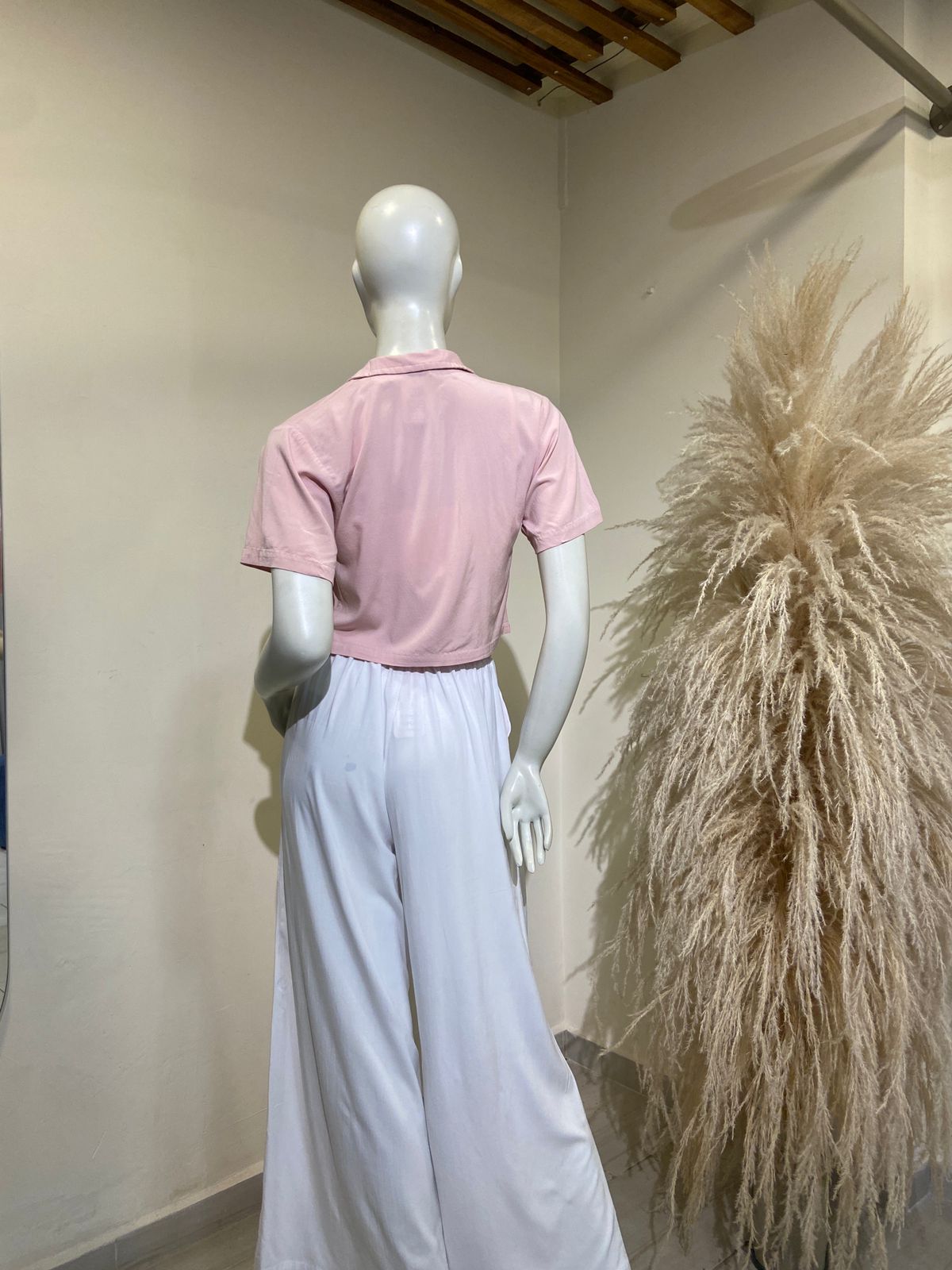 Camisera corta rosada