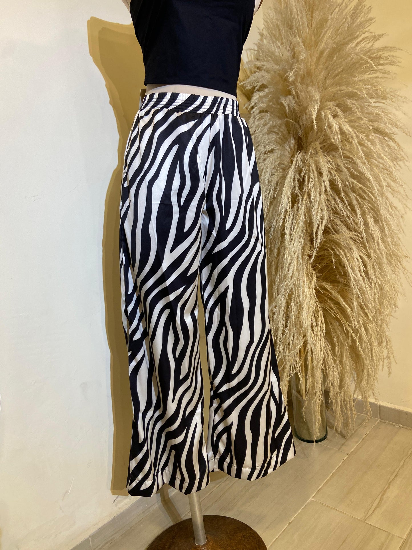Pantalón Bruselas animal print cebra
