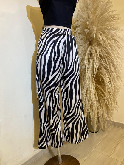 Pantalón Bruselas animal print cebra