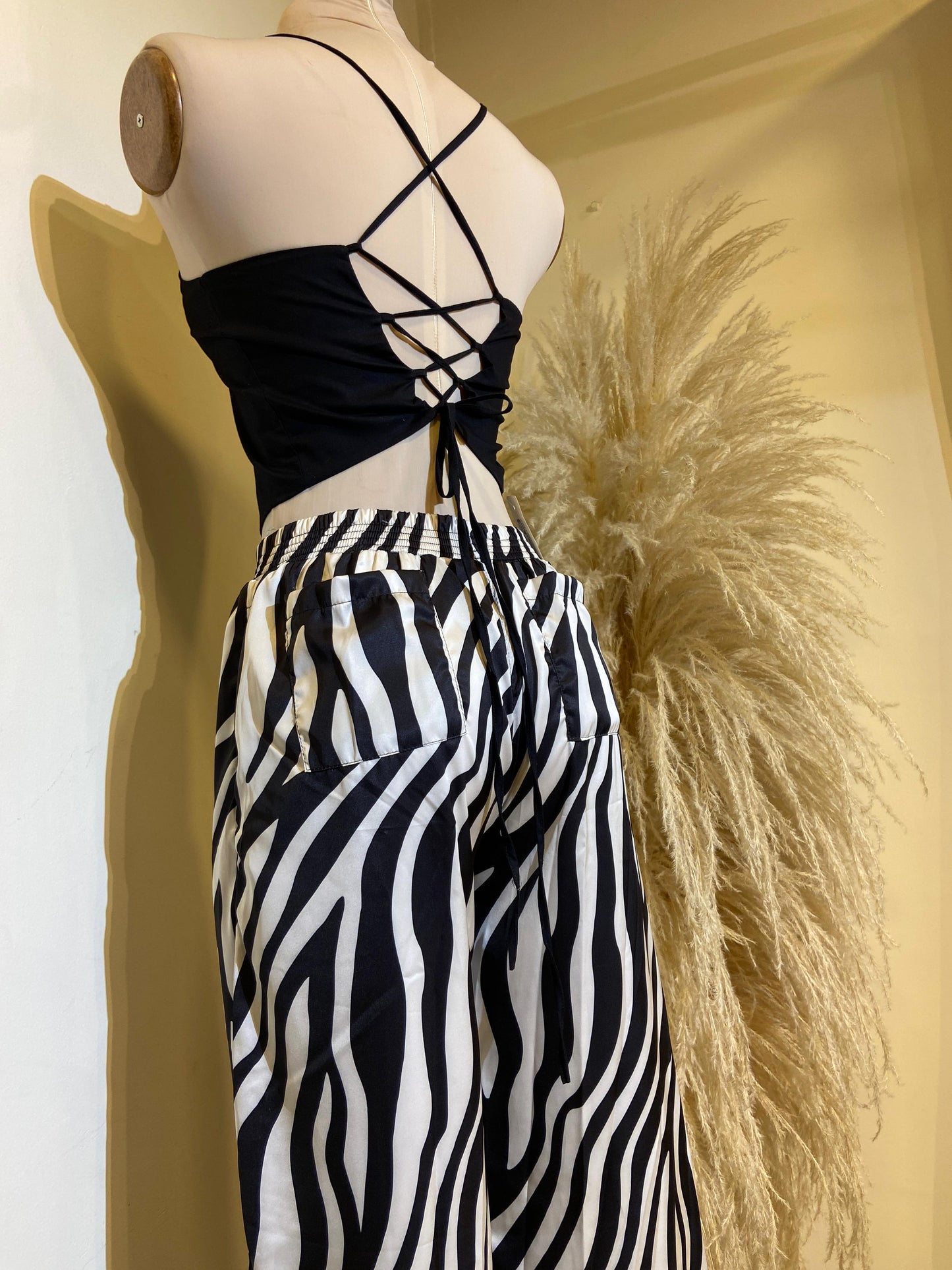 Pantalón Bruselas animal print cebra